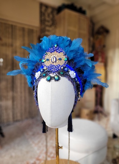 Denim Headdress