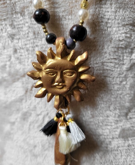 Soleil black necklace